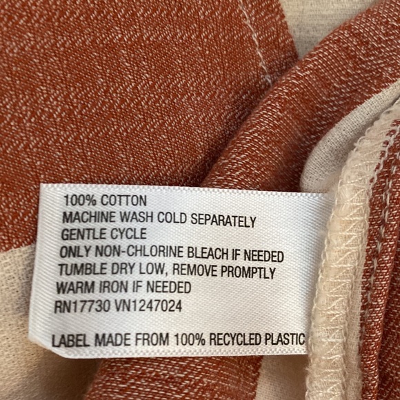 NEW! Sz MED Stripe Brown & Cream Tassel Tie Front Mid Sleeved Top Knox Rose - Picture 6 of 6